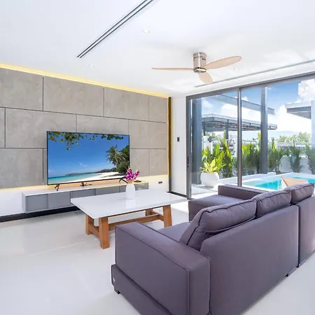 Loft Style 4Br Villa Sunset Garden 4 With 12M Salt Water Pool, Near Naiharn Ban Saiyuan Exterior photo